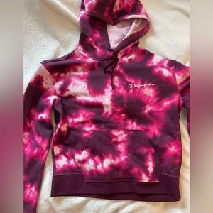 Champion Pink Tye Dye Hoodie